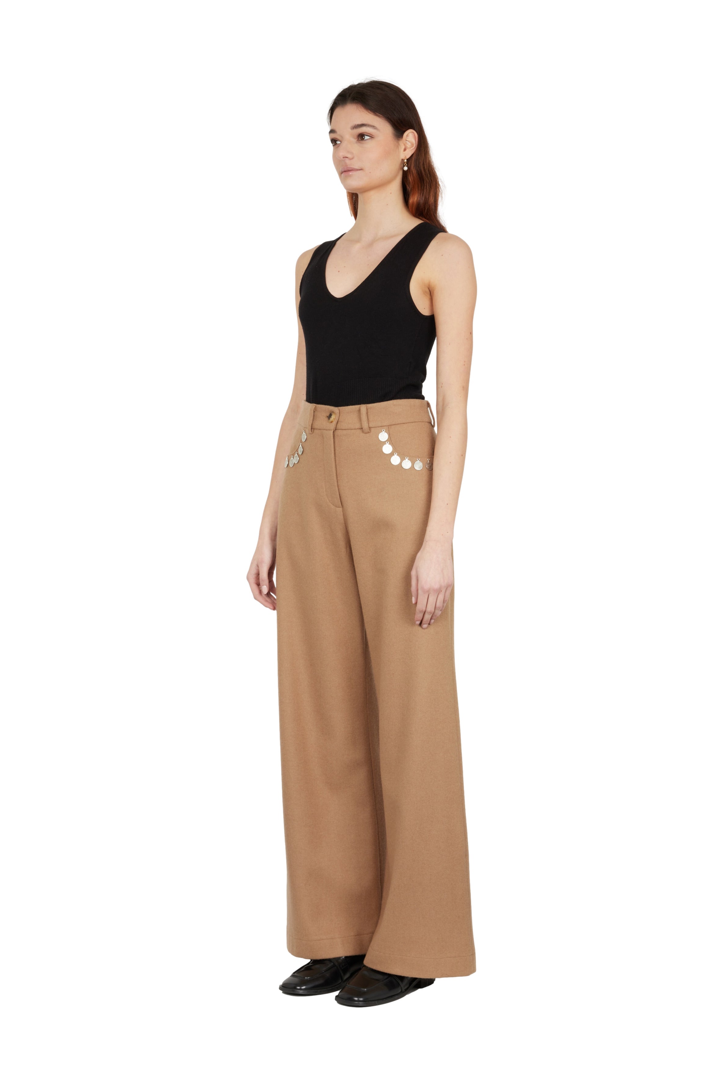 Flare trousers (wool)