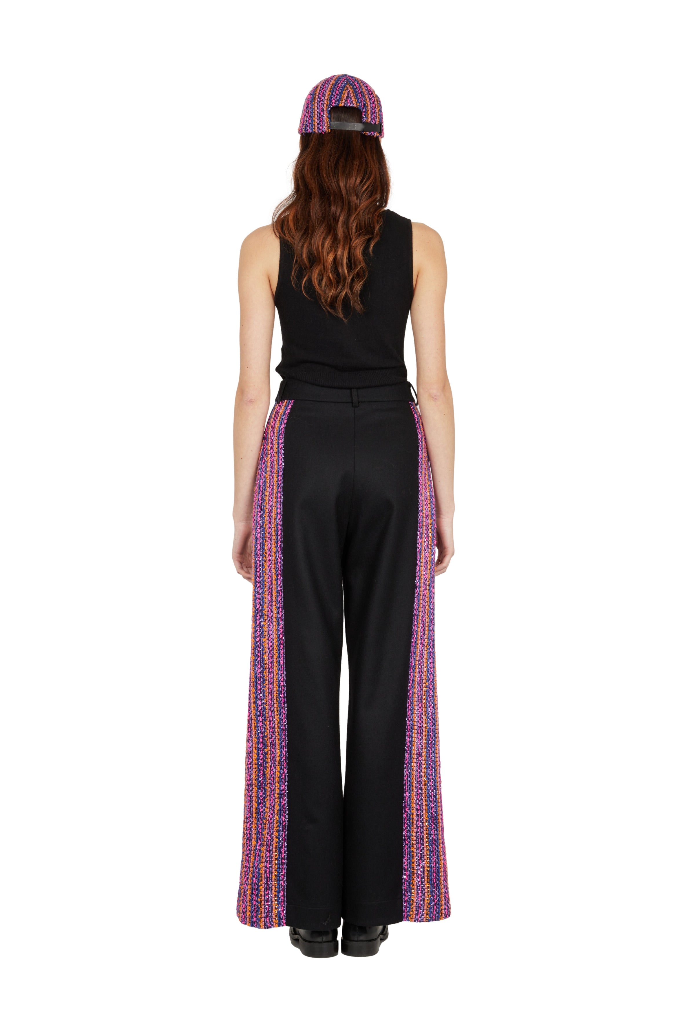 Flare woven trousers