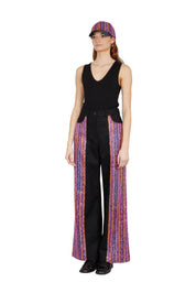 Flare woven trousers