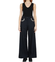 Flare trousers (wool)